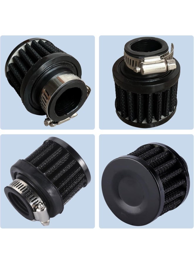 KASTWAVE Universal Car Air Intake Filter, 1" 25mm Crankcase Breather with Adjustable Clamp, Cold Air Breather Vent Cleaner Accessory for Cars & Motorcycles, Turbo Intake Filter - Image 1